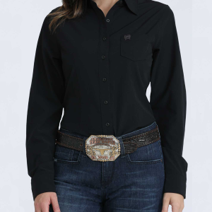 Women's Solid Arenaflex® Button-Down Western Shirt