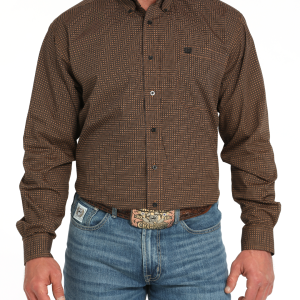Men's Classic Fit Button-Down Western Shirt