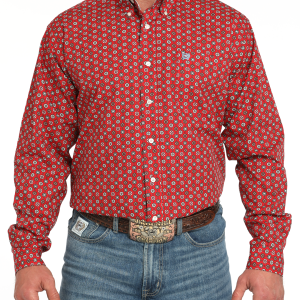 Men's Classic Fit Button-Down Western Shirt
