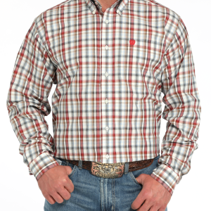 Men's Classic Fit Button-Down Western Shirt