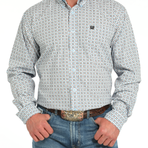Men's Classic Fit Button-Down Western Shirt
