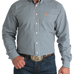Men's Classic Fit Button-Down Western Shirt