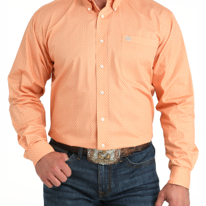 Men's Classic Fit Button-Down Western Shirt