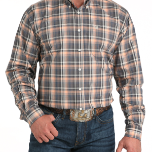Men's Classic Fit Button-Down Western Shirt
