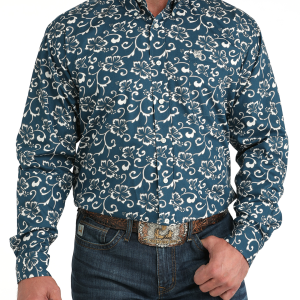 Men's Classic Fit Button-Down Western Shirt