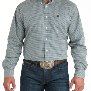 Men's Stretch Classic Fit Button-Down Western Shirt