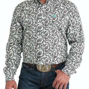 Men's Classic Fit Button-Down Western Shirt