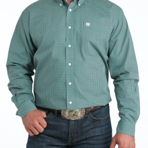 Men's Classic Fit Button-Down Western Shirt
