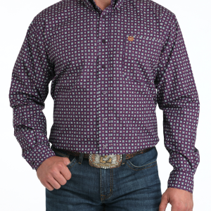 Men's Classic Fit Button-Down Western Shirt