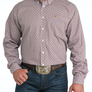 Men's Classic Fit Button-Down Western Shirt