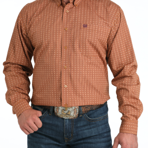 Men's Classic Fit Button-Down Western Shirt