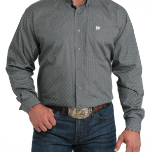 Men's Classic Fit Button-Down Western Shirt