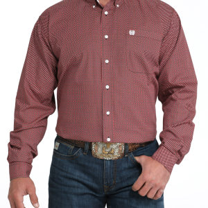 Men's Classic Fit Button-Down Western Shirt