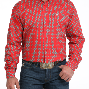 Men's Stretch Classic Fit Button-Down Western Shirt