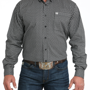 Men's Stretch Classic Fit Button-Down Western Shirt