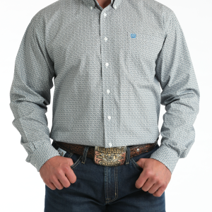 Men's Classic Fit Button-Down Western Shirt