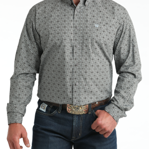 Men's Classic Fit Button-Down Western Shirt