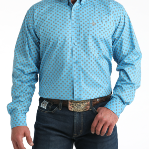 Men's Stretch Classic Fit Button-Down Western Shirt