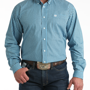 Men's Classic Fit Button-Down Western Shirt