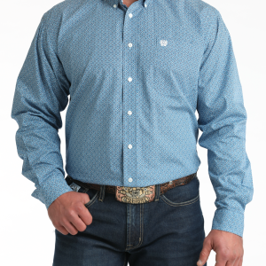 Men's Classic Fit Button-Down Western Shirt