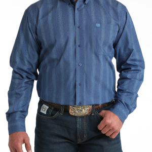 Men's Classic Fit Button-Down Western Shirt