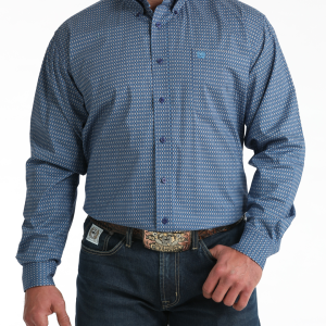 Men's Stretch Classic Fit Button-Down Western Shirt