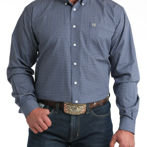 Men's Classic Fit Button-Down Western Shirt