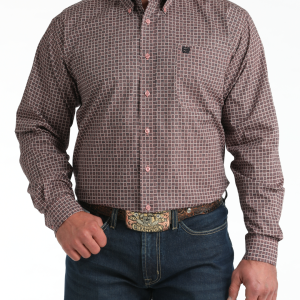 Men's Classic Fit Button-Down Western Shirt