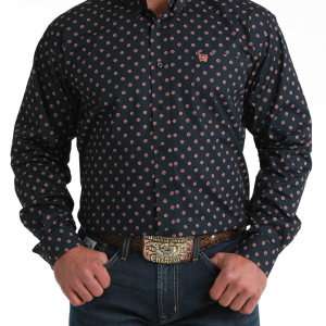 Men's Classic Fit Button-Down Western Shirt