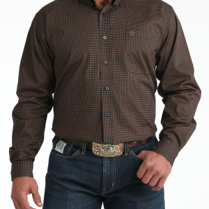 Men's Stretch Classic Fit Button-Down Western Shirt