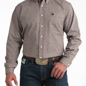 Men's Classic Fit Button-Down Western Shirt