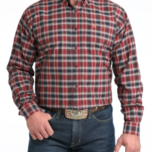 Men's Classic Fit Button-Down Western Shirt
