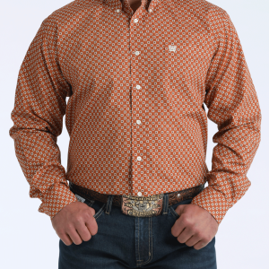 Men's Classic Fit Button-Down Western Shirt