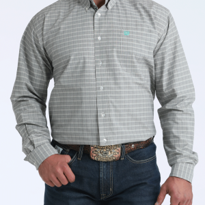 Men's Classic Fit Button-Down Western Shirt