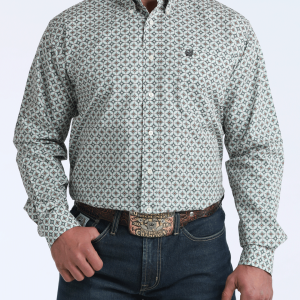 Men's Classic Fit Button-Down Western Shirt