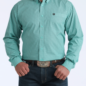 Men's Classic Fit Button-Down Western Shirt