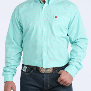 Men's Classic Fit Button-Down Western Shirt