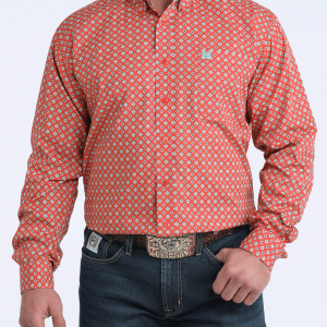 Men's Classic Fit Button-Down Western Shirt