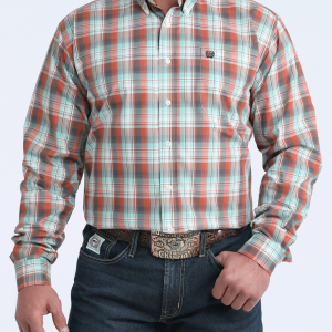 Men's Classic Fit Button-Down Western Shirt