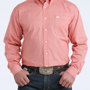 Men's Classic Fit Button-Down Western Shirt