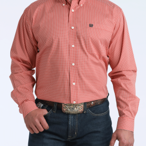 Men's Stretch Classic Fit Button-Down Western Shirt