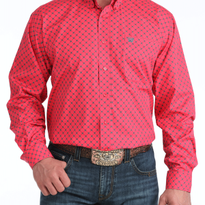 Men's Classic Fit Button-Down Western Shirt