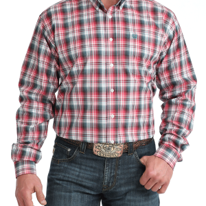 Men's Classic Fit Button-Down Western Shirt