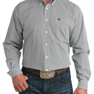Men's Classic Fit Button-Down Western Shirt