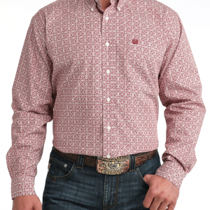 Men's Classic Fit Button-Down Western Shirt