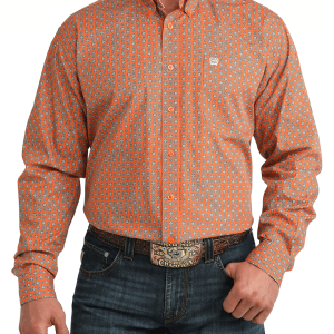 Men's Classic Fit Button-Down Western Shirt