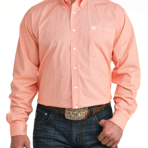 Men's Stretch Classic Fit Button-Down Western Shirt