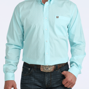 Men's Classic Fit Button-Down Western Shirt