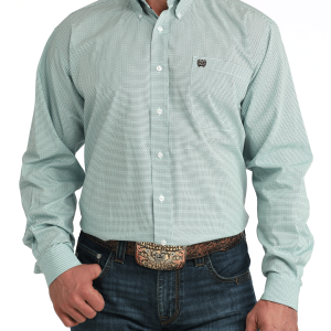 Men's Classic Fit Button-Down Western Shirt