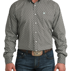 Men's Classic Fit Button-Down Western Shirt